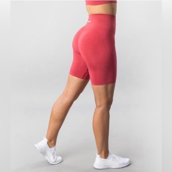 Alphalete Pants - Alphalete cherry crush biker amplify seamless shorts Small
